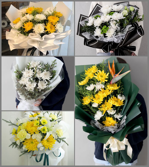 上海普陀区万里街道白事花束代送